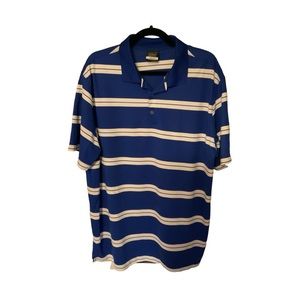 Nike Golf XL Blue striped Polo